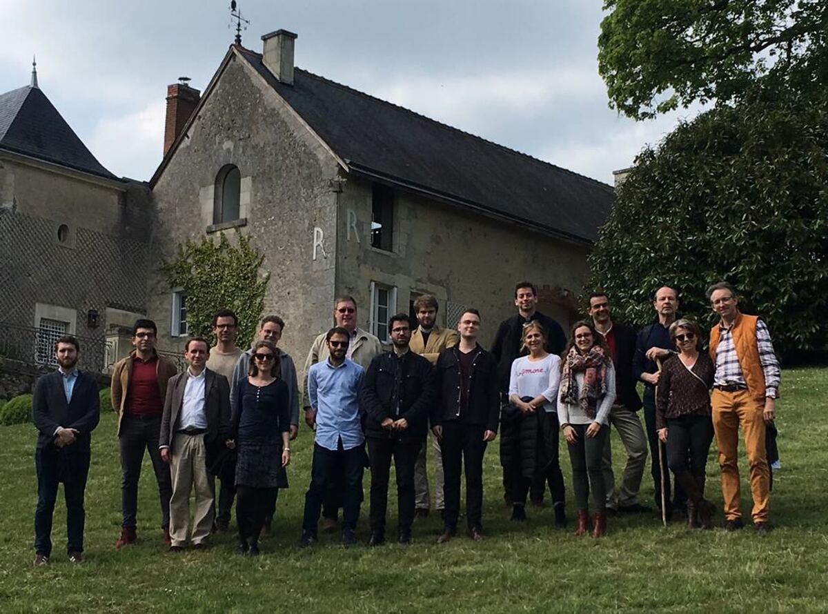 Photo de groupe, séminaire doctoral et post-doctoral 2019, Val d’Aulnay, Azay-le-Rideau